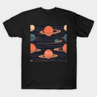 Planets Pattern T-Shirt